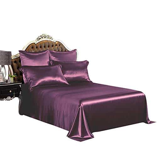 07-THXSILK-Silk-Sheet-Set-4-Pcs-19-Momme-Dark-Magenta-Silk-Bed-Sheets